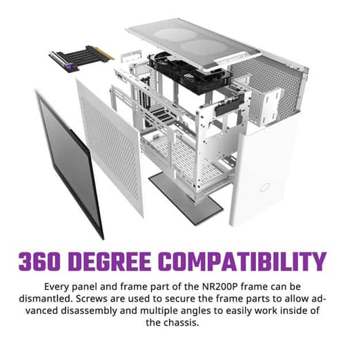Cooler Master MasterBox NR200P Cabinet (White)